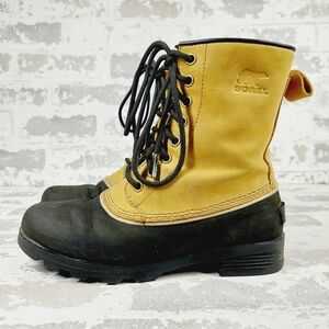 Sorel Emelie Tan Leather Waterproof Lace Up Winter Boots K877